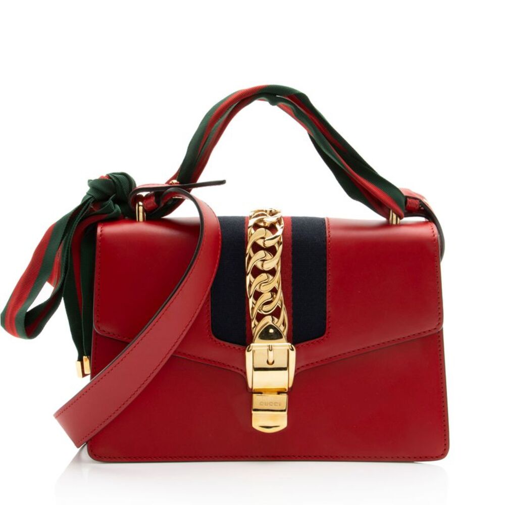 Gucci Leather Sylvie Small Shoulder Bag